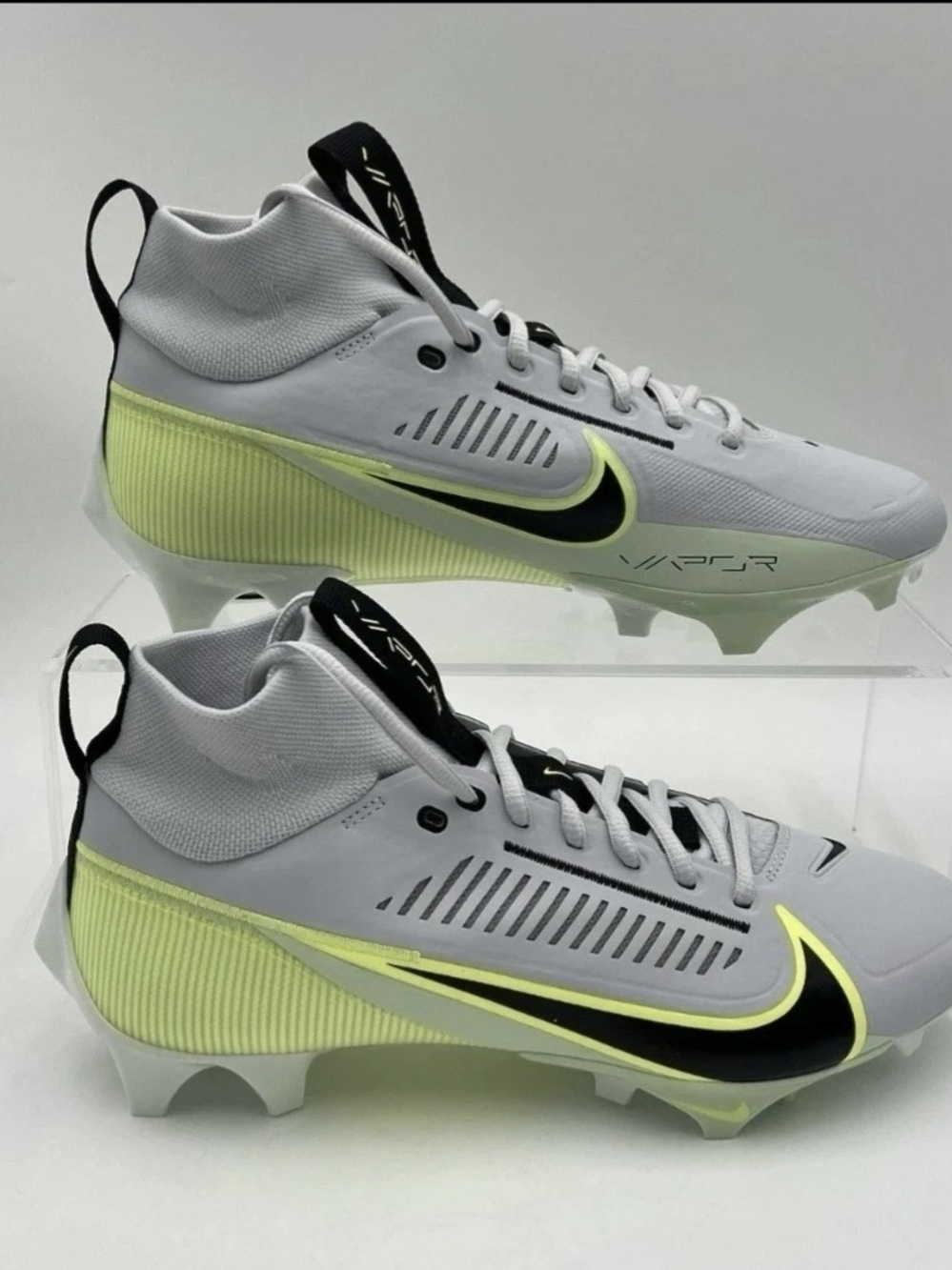 Nike Vapor Edge Pro 360 2 Football Cleat Grey/Volt/Black DA5456-004 Men's Sz 12